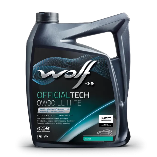 WOLF OFFICIALTECH 0W-30 LL III FE-5L