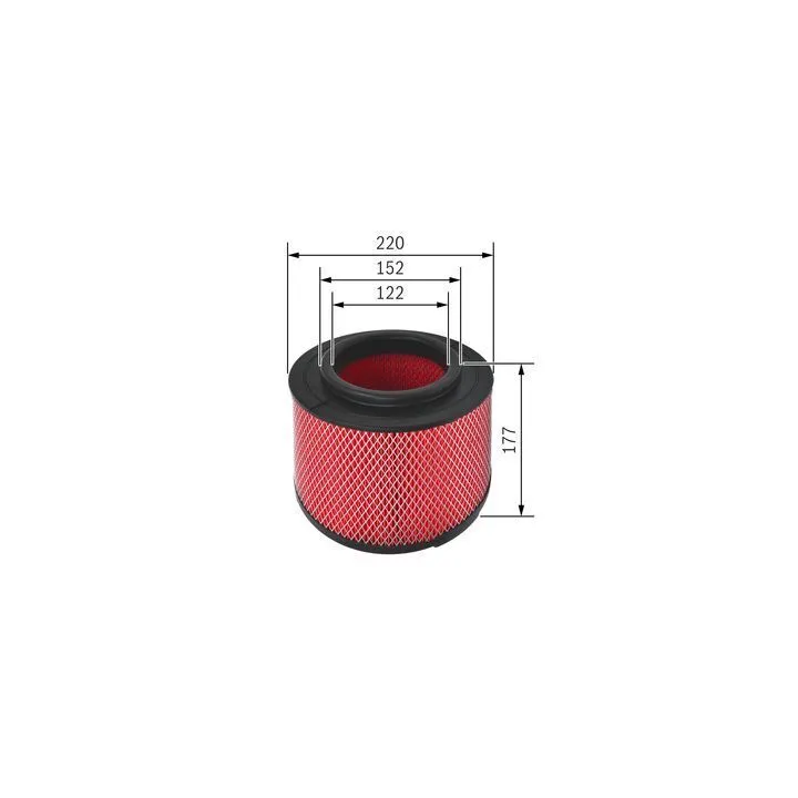 AIR FILTER FORTUNER/HILUX VIGO LAN15/LAN25/KUN25 1KDFTV/2KDFTV-17801-0C010